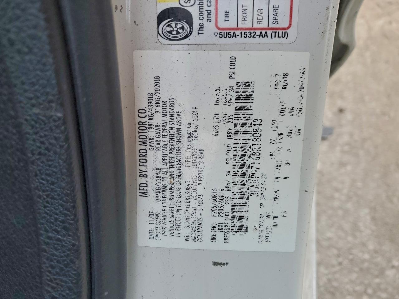 2008 FORD FUSION SE photo 23