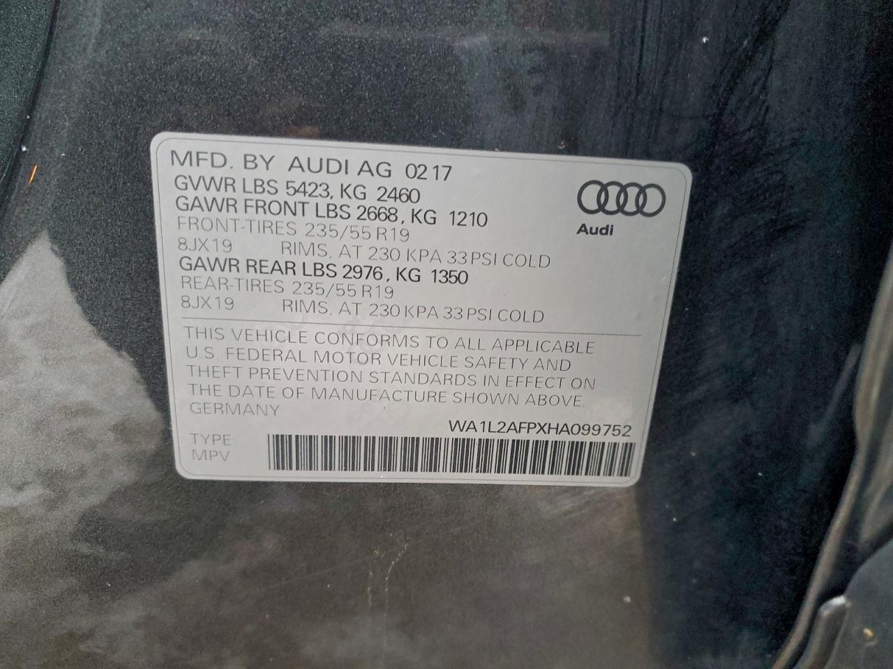2017 AUDI Q5 PREMIUM PLUS photo 14