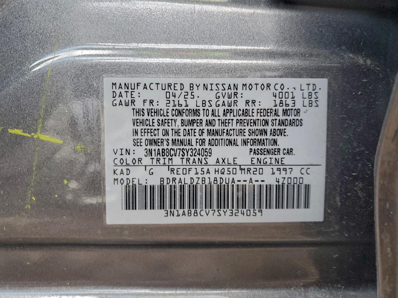 2025 NISSAN SENTRA SV photo 12
