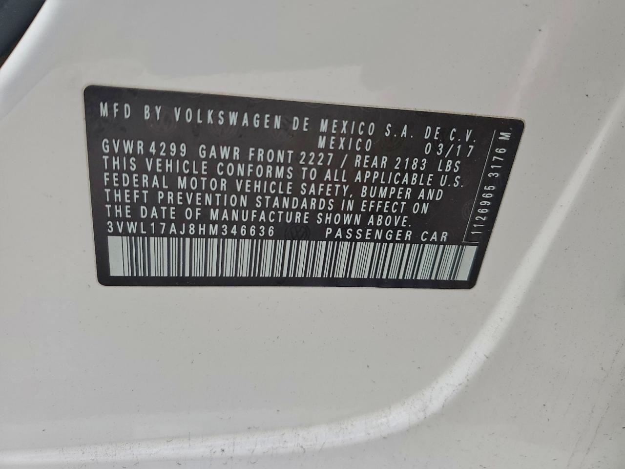 2017 VOLKSWAGEN JETTA SEL photo 12