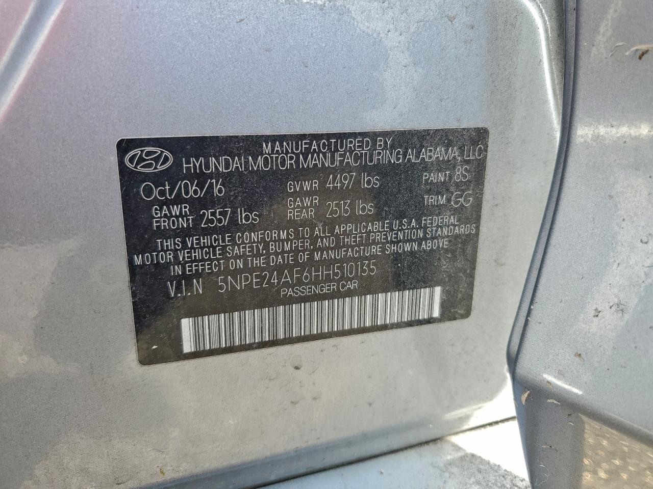 2017 HYUNDAI SONATA SE photo 25