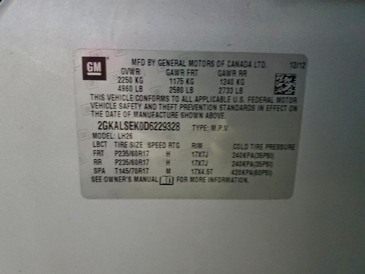 2013 GMC TERRAIN SLE photo 25