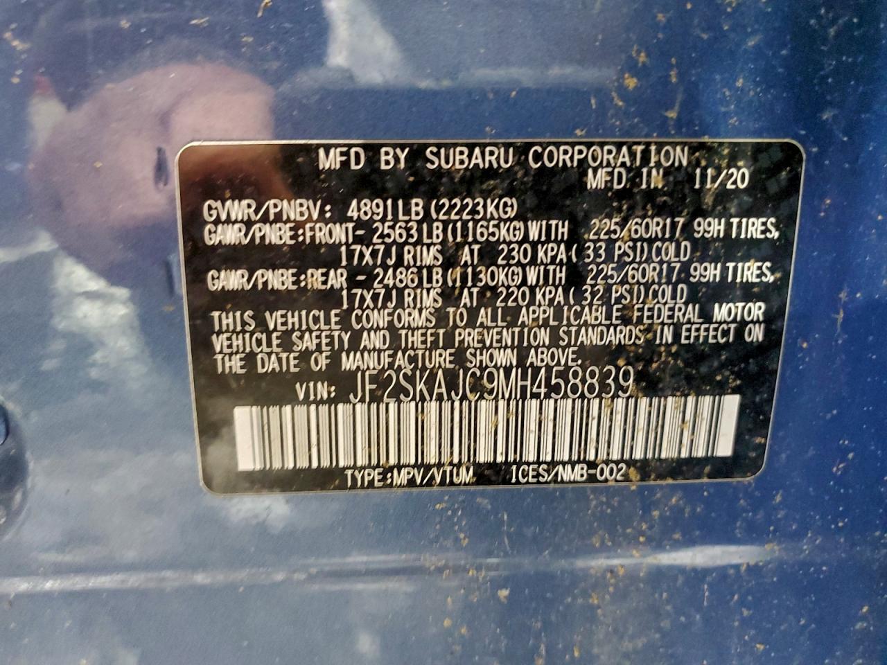 2021 SUBARU FORESTER PREMIUM photo 23