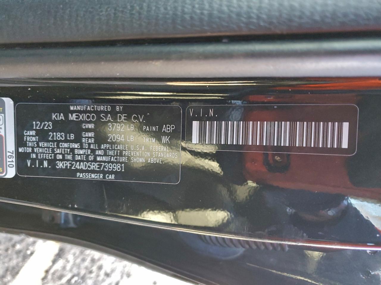 2024 KIA FORTE LX photo 12
