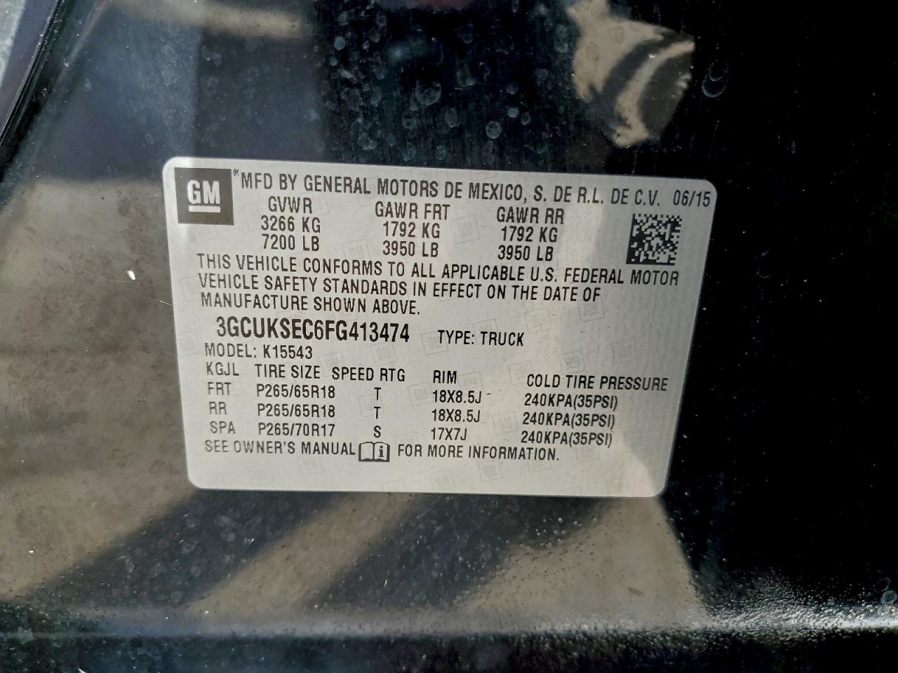 2015 CHEVROLET SILVERADO K1500 LTZ photo 12