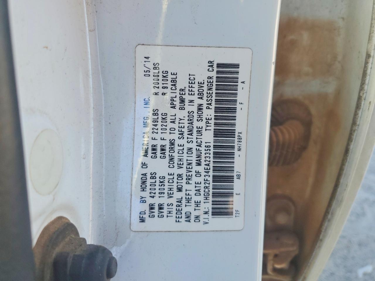 2014 HONDA ACCORD LX photo 25