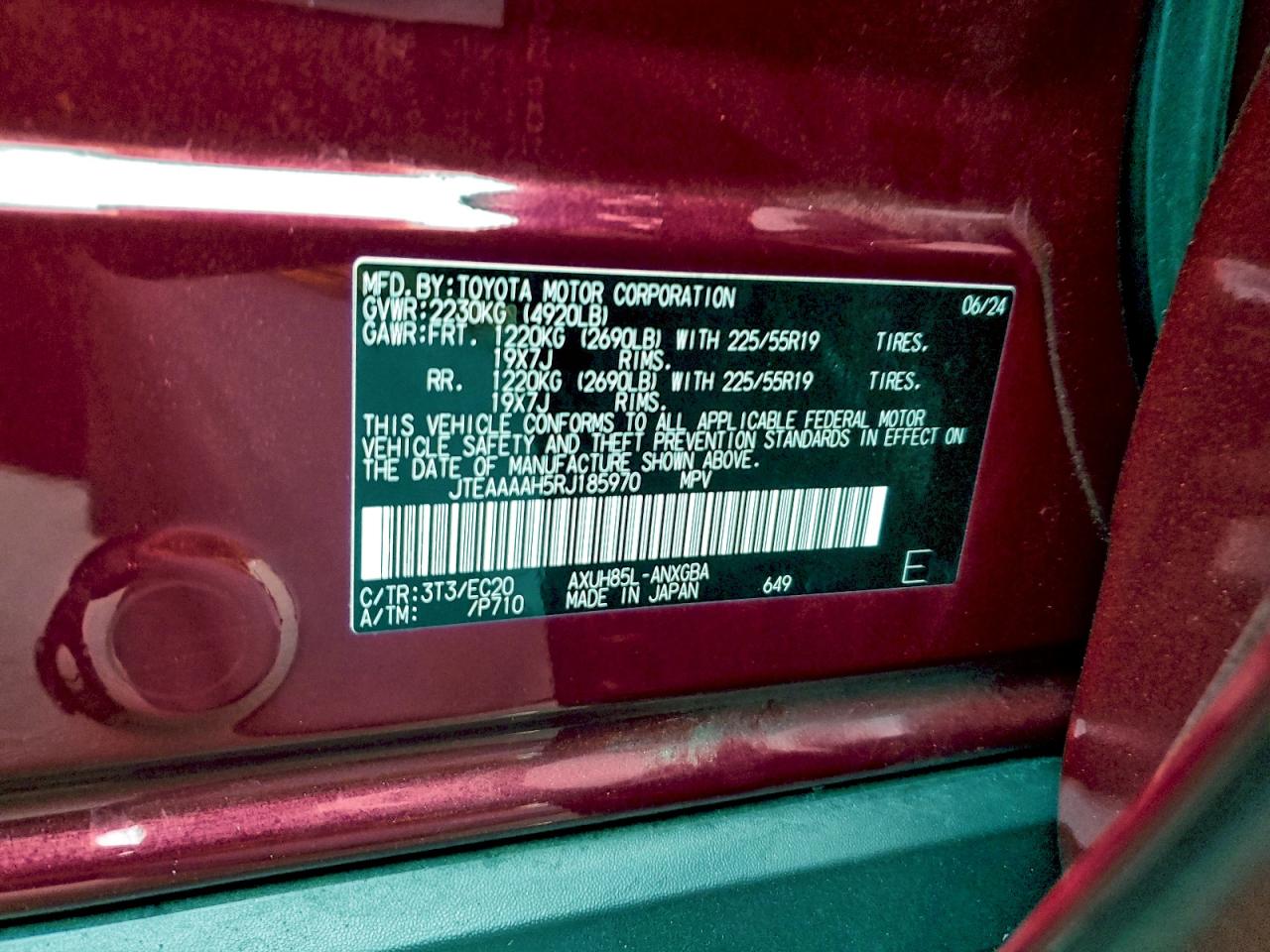 2024 TOYOTA VENZA LE photo 13