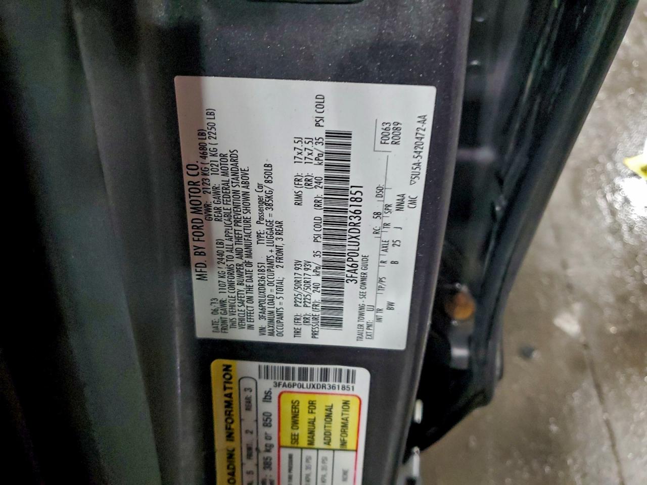 2013 FORD FUSION SE HYBRID photo 12