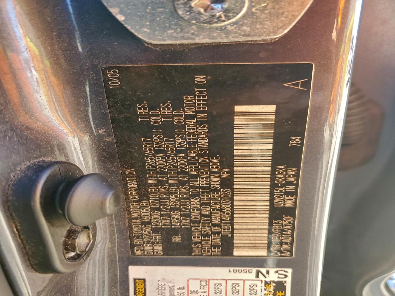 2006 TOYOTA 4RUNNER photo 37