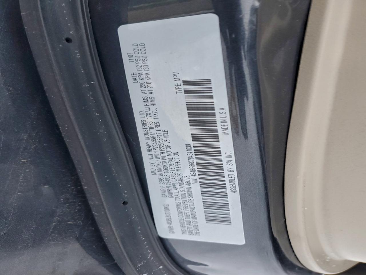 2008 SUBARU OUTBACK 3.0R LL BEAN photo 13