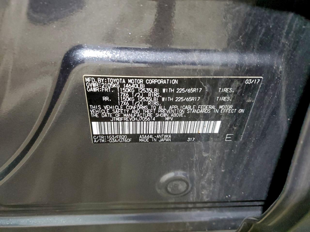 2017 TOYOTA RAV4 LE photo 13