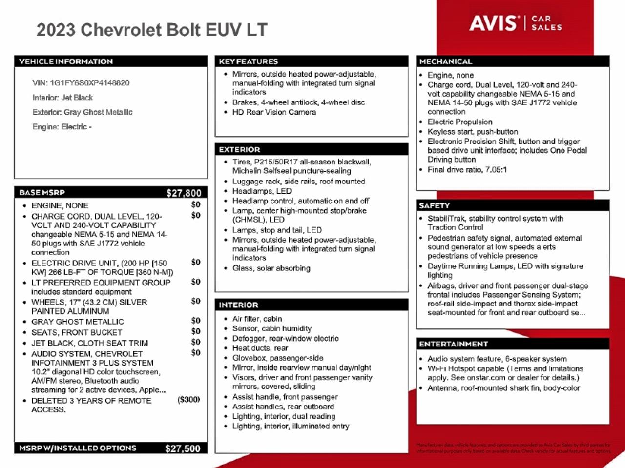 2023 CHEVROLET BOLT EUV LT photo 13