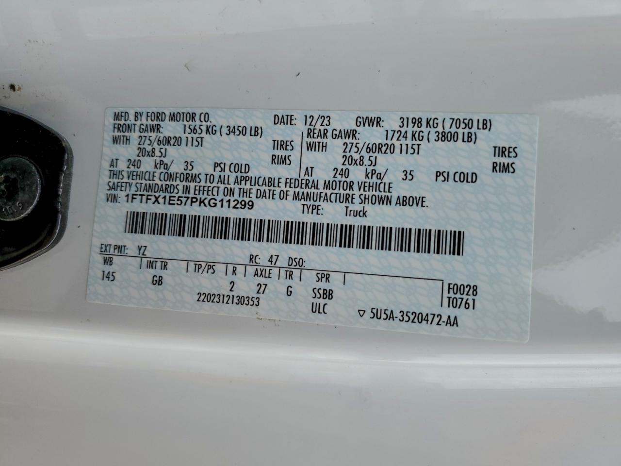 2023 FORD F150 SUPER CAB photo 12