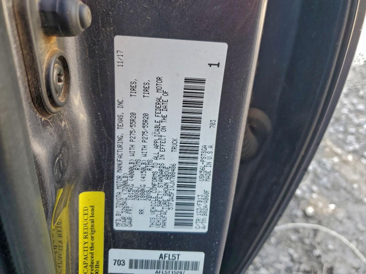 2018 TOYOTA TUNDRA CREWMAX SR5 photo 12