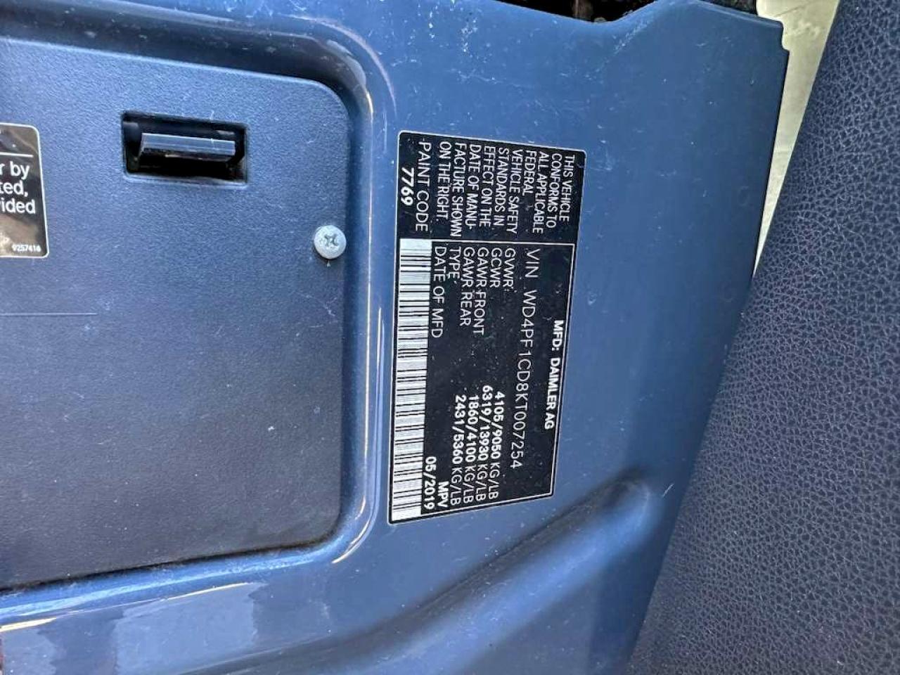 2019 MERCEDES-BENZ SPRINTER 2500/3500 photo 10