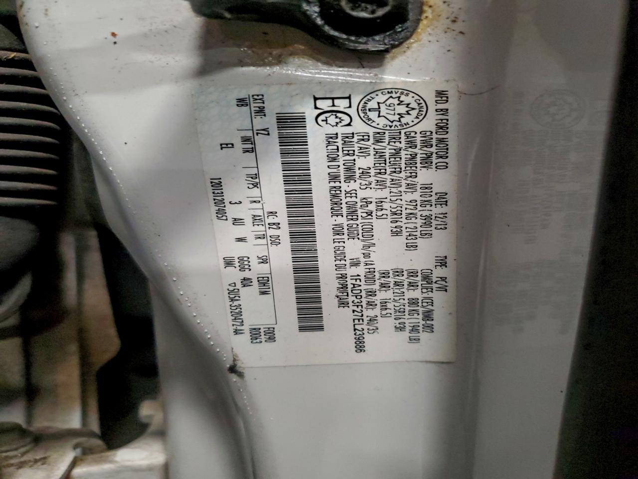 2014 FORD FOCUS SE photo 13