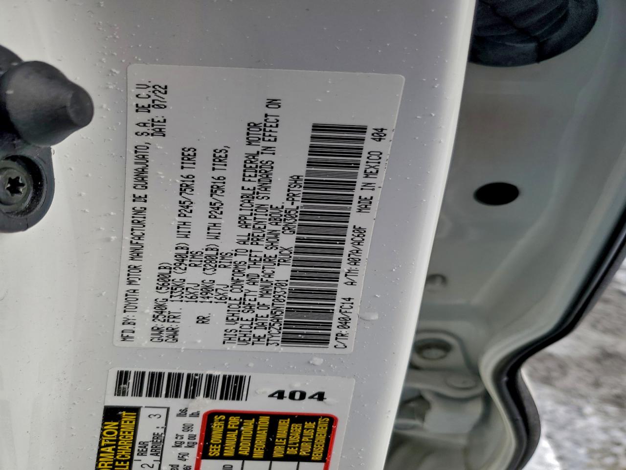 2022 TOYOTA TACOMA DOUBLE CAB photo 34