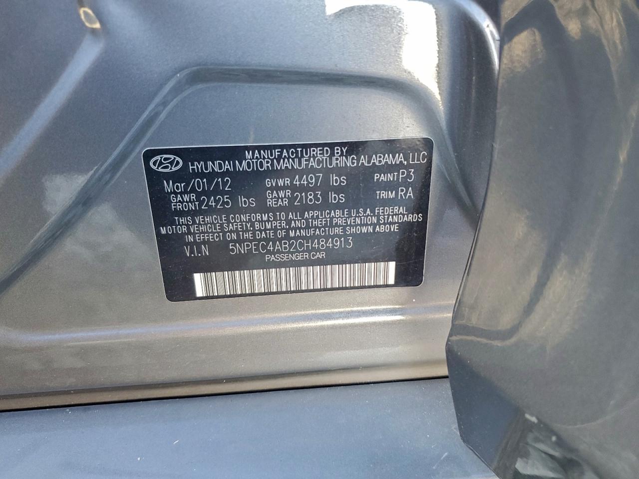 2012 HYUNDAI SONATA SE photo 12