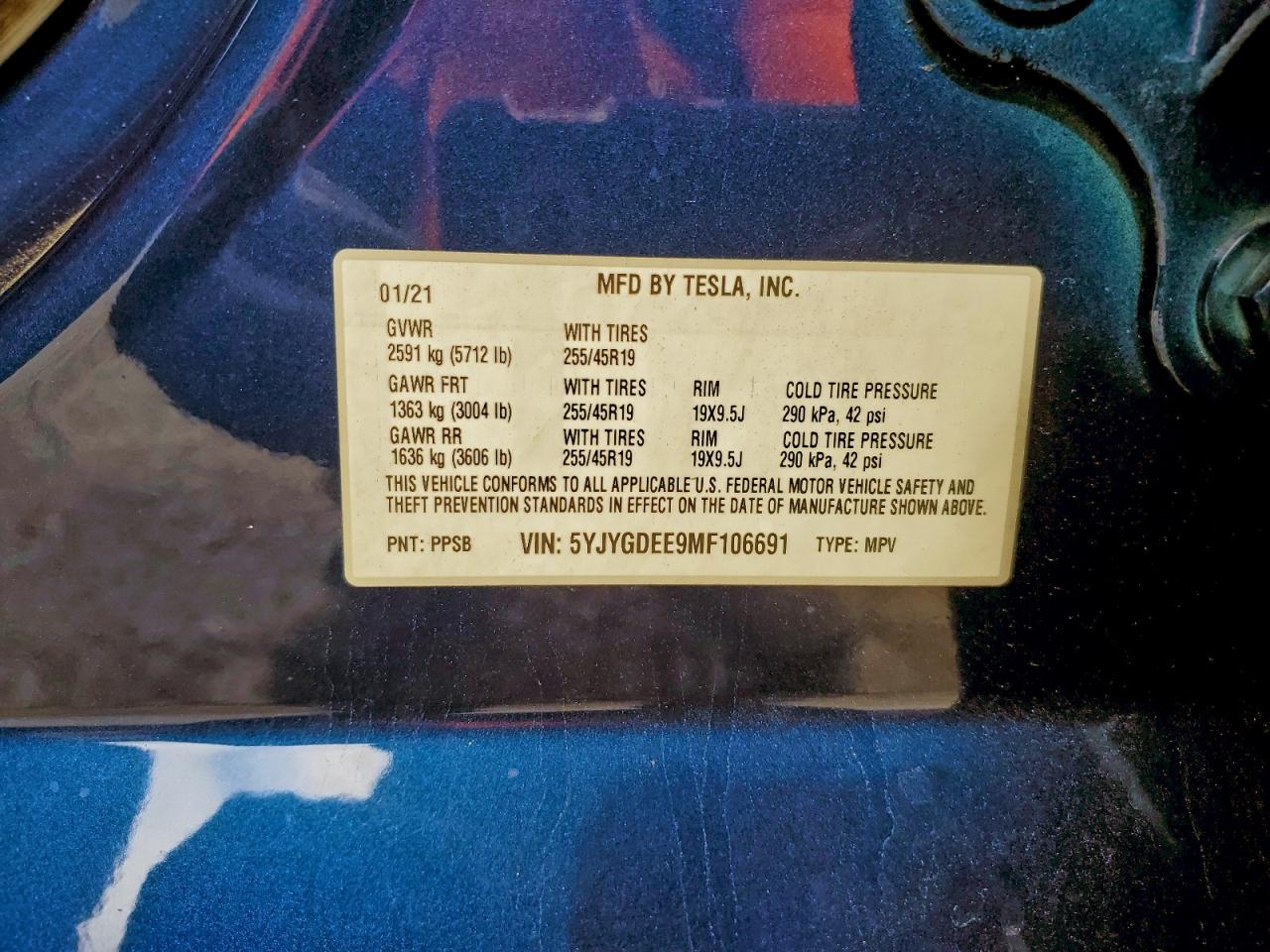 2021 TESLA MODEL Y photo 23