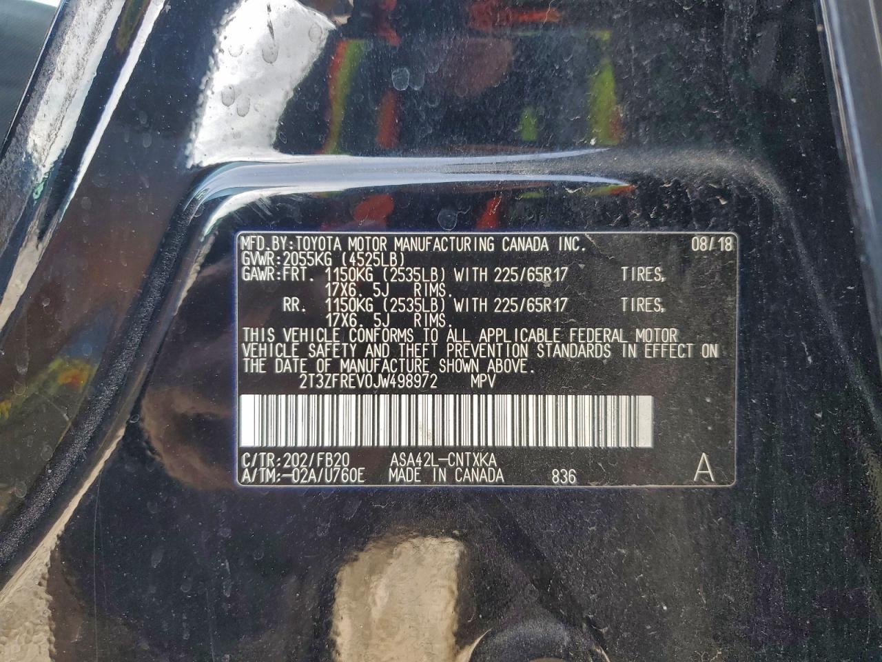2018 TOYOTA RAV4 LE photo 14
