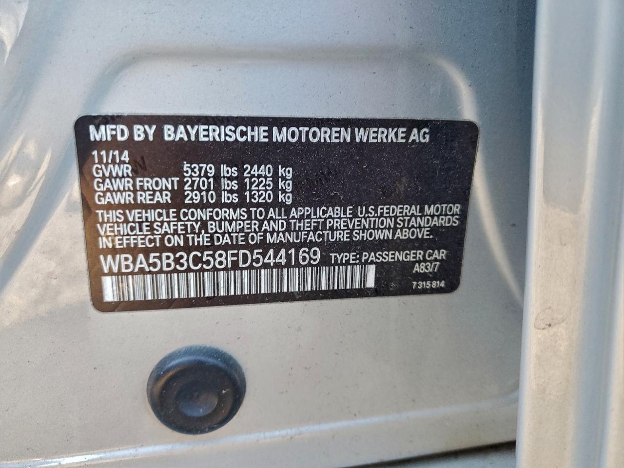 2015 BMW 535 XI photo 23