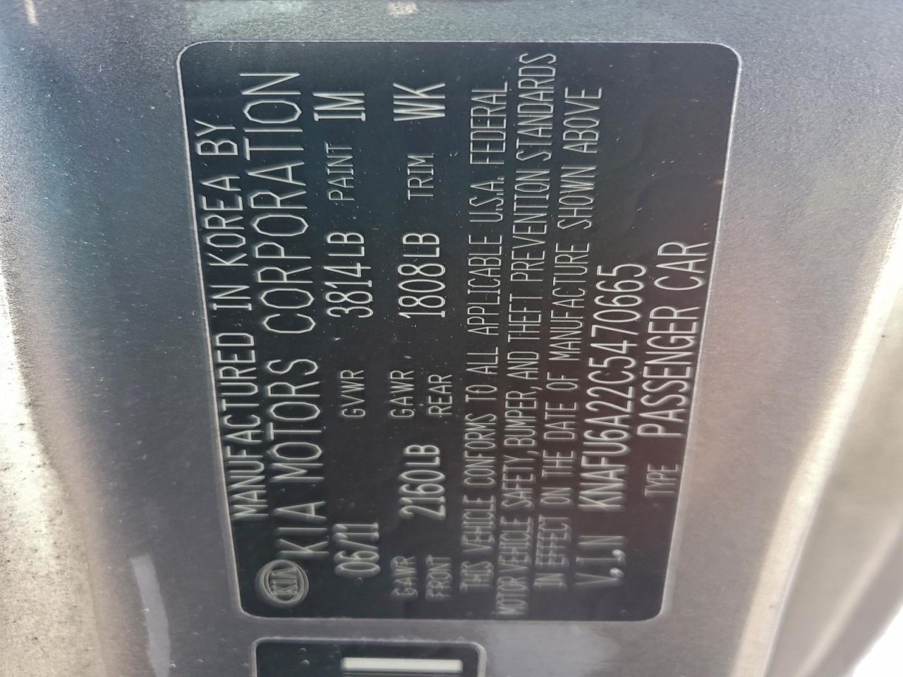 2012 KIA FORTE EX photo 23