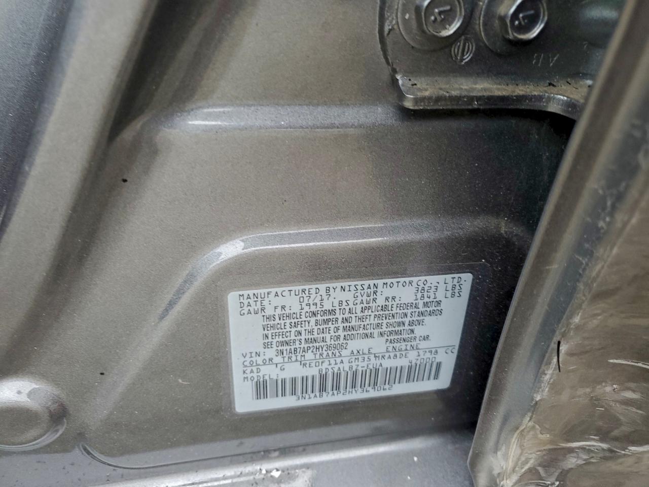 2017 NISSAN SENTRA S photo 12