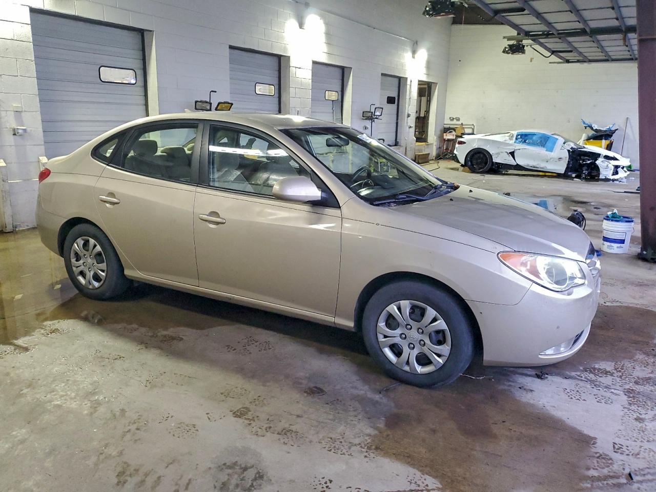 2010 HYUNDAI ELANTRA BLUE photo 4