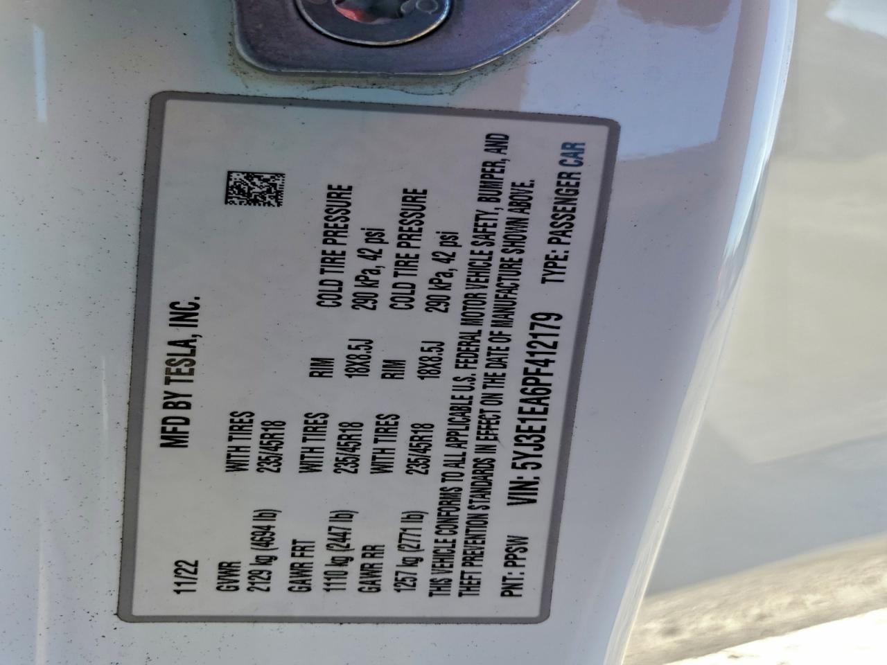 2023 TESLA MODEL 3 photo 37