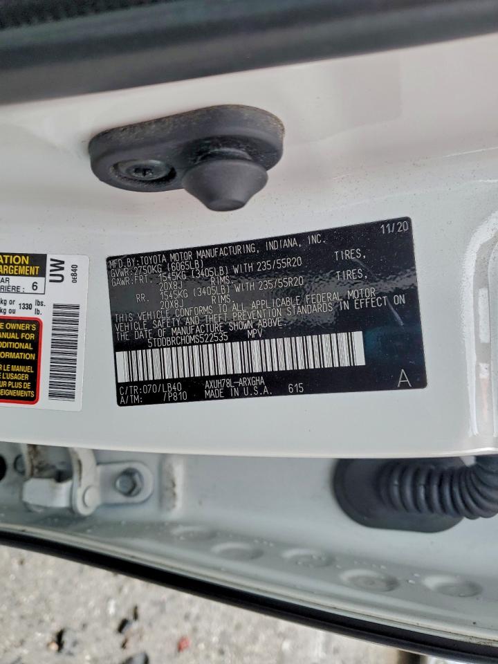 2021 TOYOTA HIGHLANDER HYBRID LIMITED photo 14