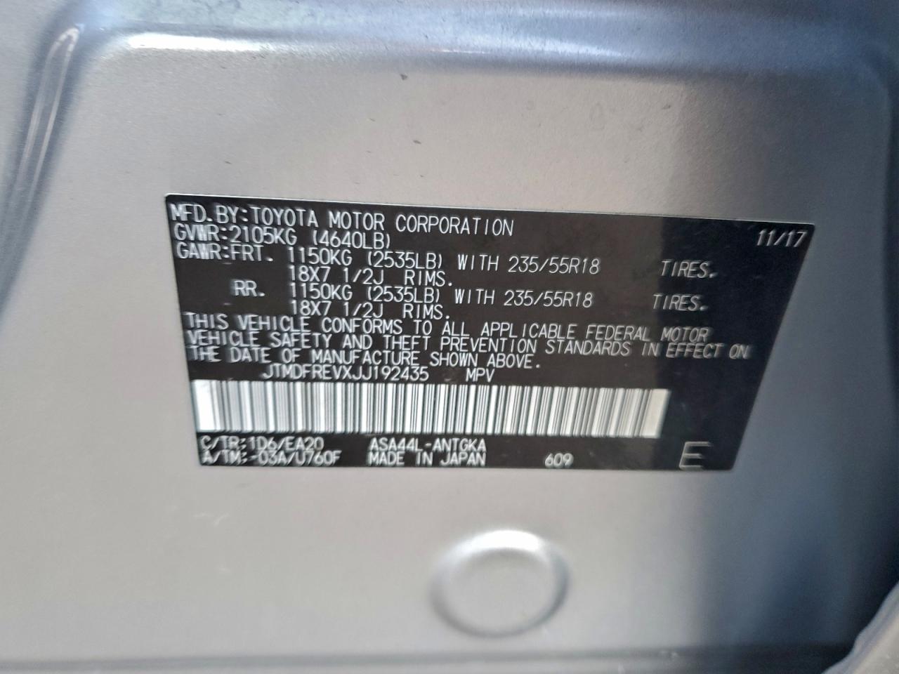 2018 TOYOTA RAV4 LIMITED photo 13