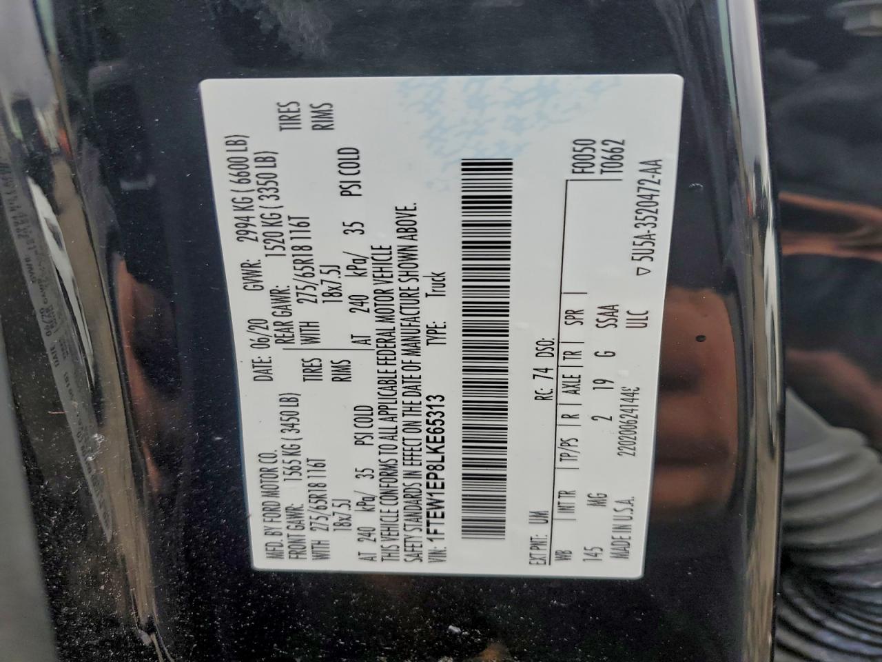 2020 FORD F150 SUPERCREW photo 34