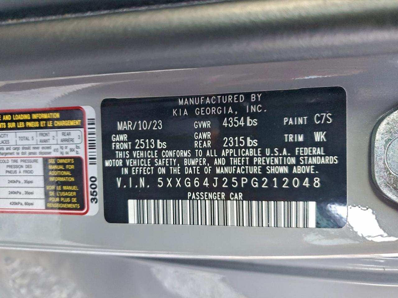 2023 KIA K5 GT-LINE photo 13