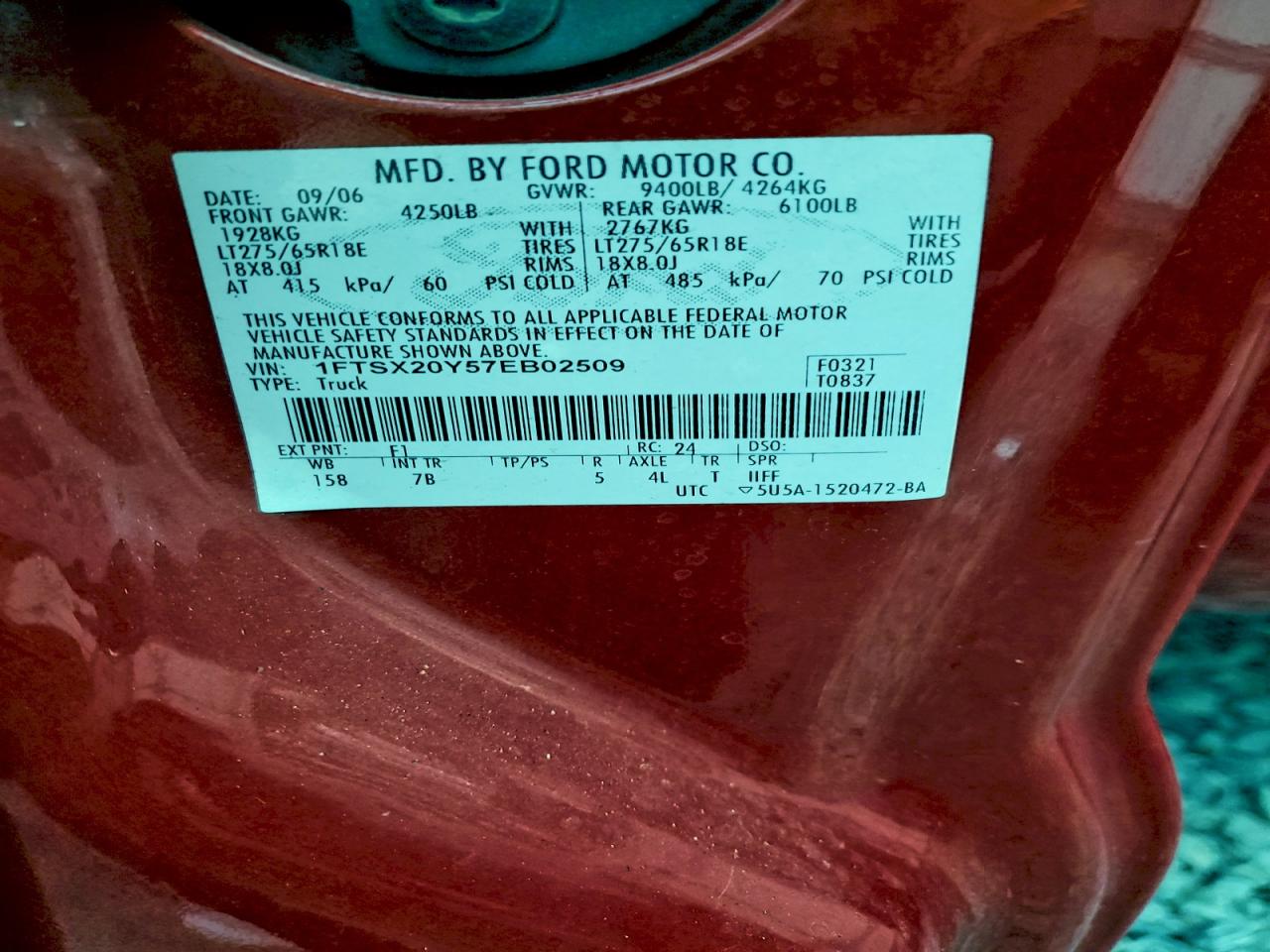 2007 FORD F250 SUPER DUTY photo 12
