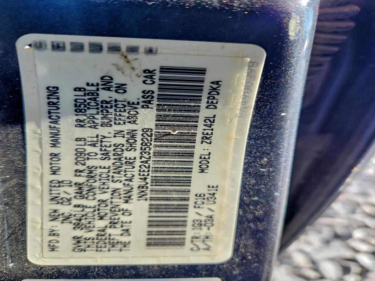 2010 TOYOTA COROLLA BASE photo 12