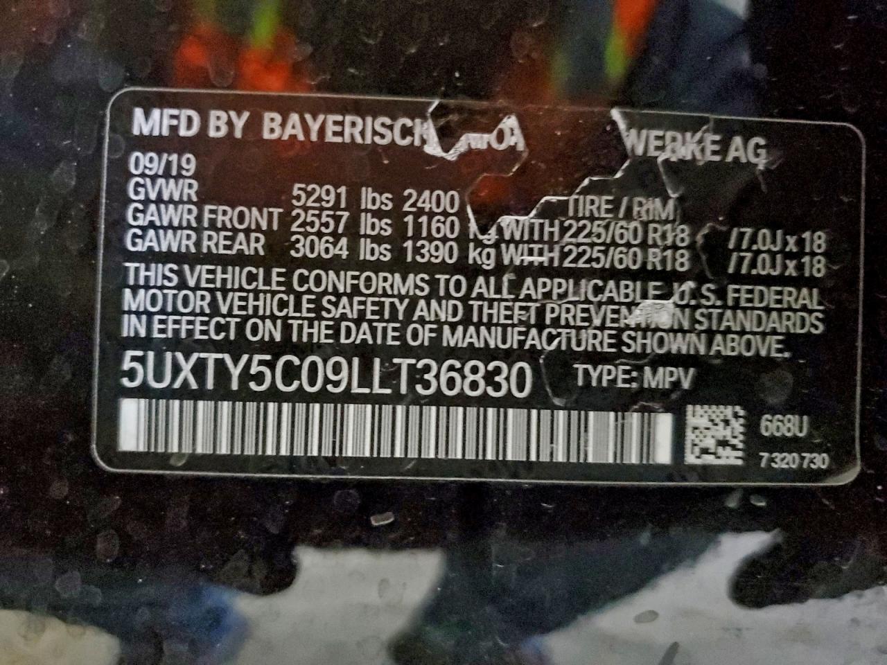2020 BMW X3 XDRIVE30I photo 13