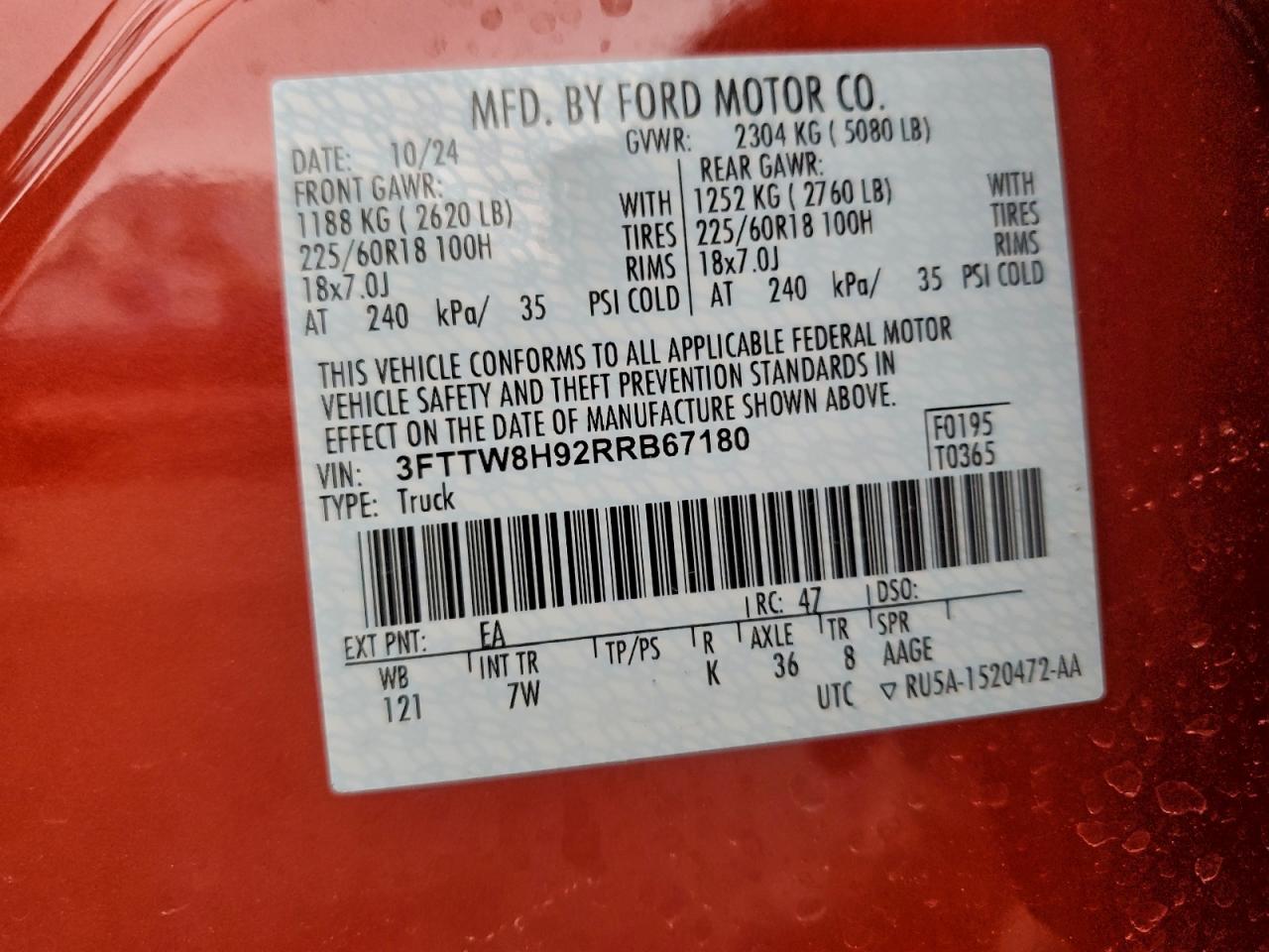 2024 FORD MAVERICK XLT photo 25