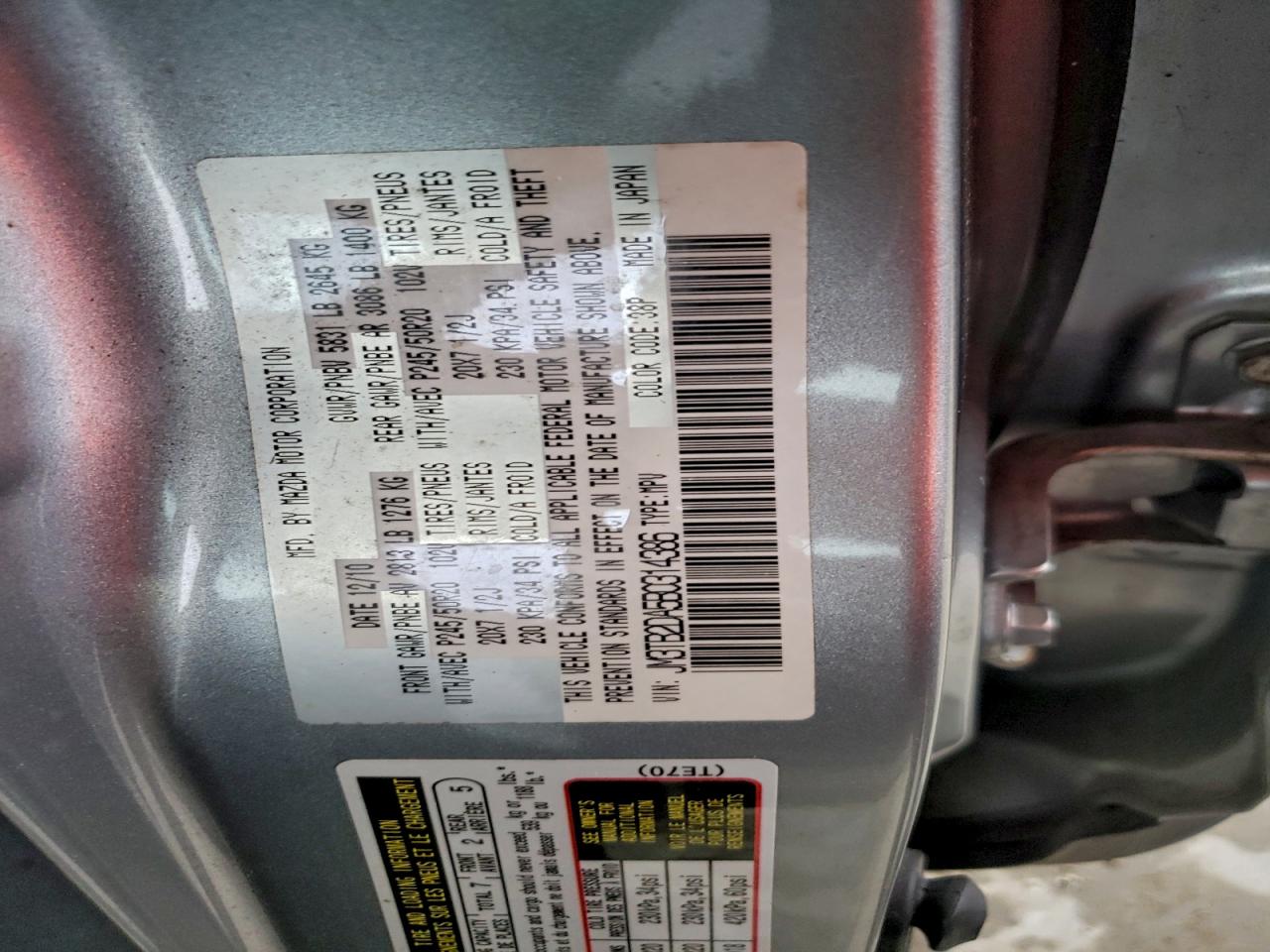 2011 MAZDA CX-9 photo 23