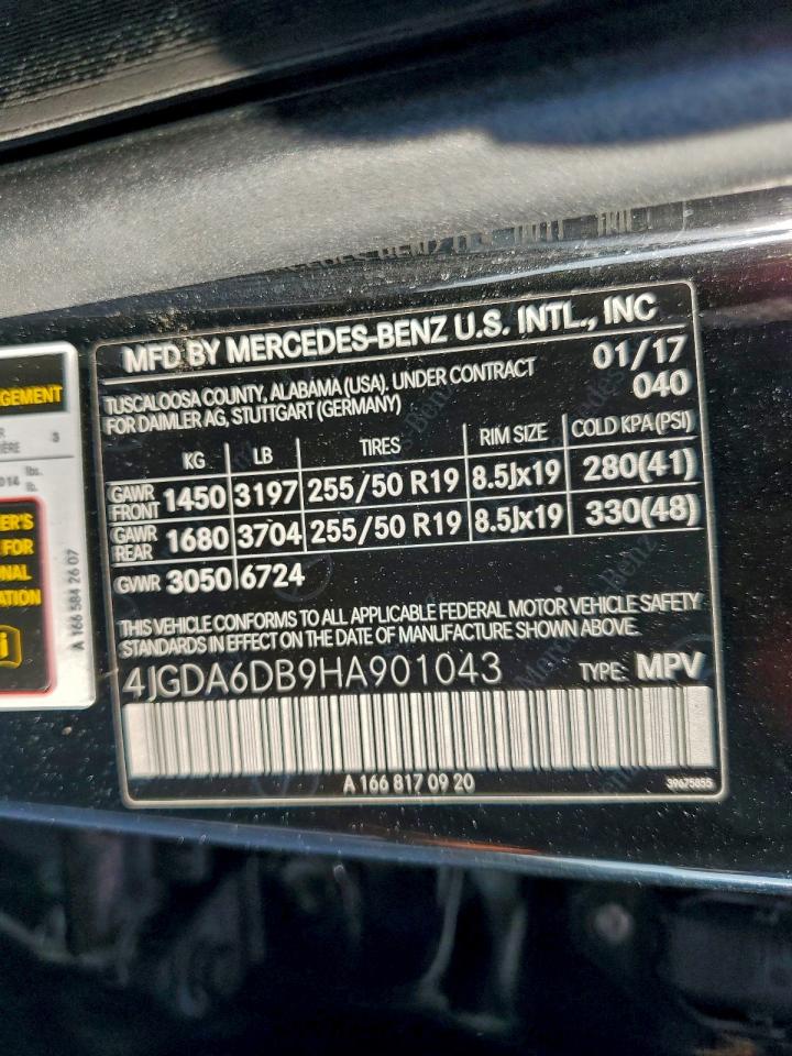 2017 MERCEDES-BENZ GLE 550E 4MATIC photo 13