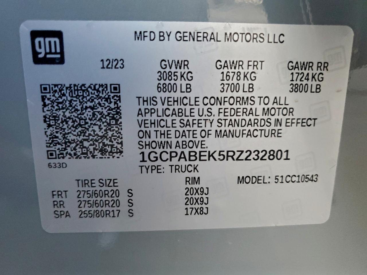 2024 CHEVROLET SILVERADO C1500 CUSTOM photo 12