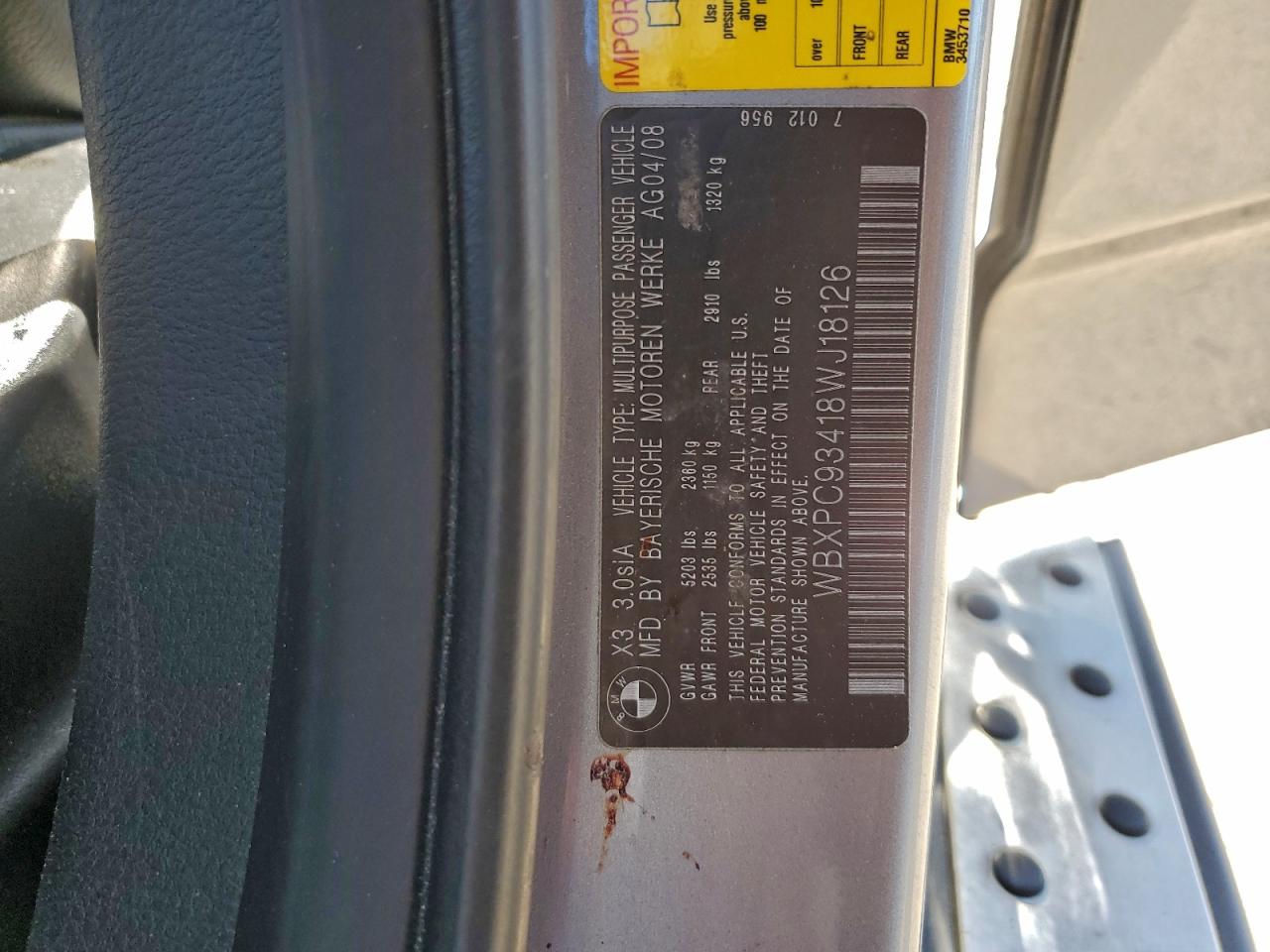 2008 BMW X3 3.0SI photo 40