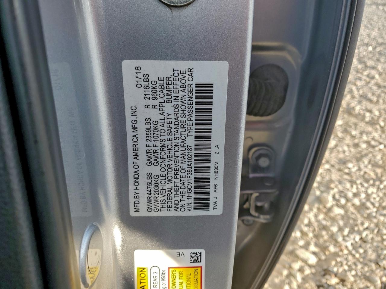 2018 HONDA ACCORD SPORT photo 12