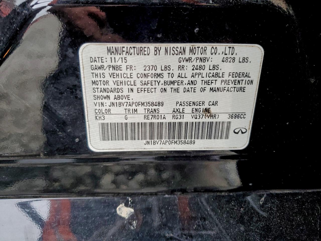 2015 INFINITI Q50 BASE photo 12