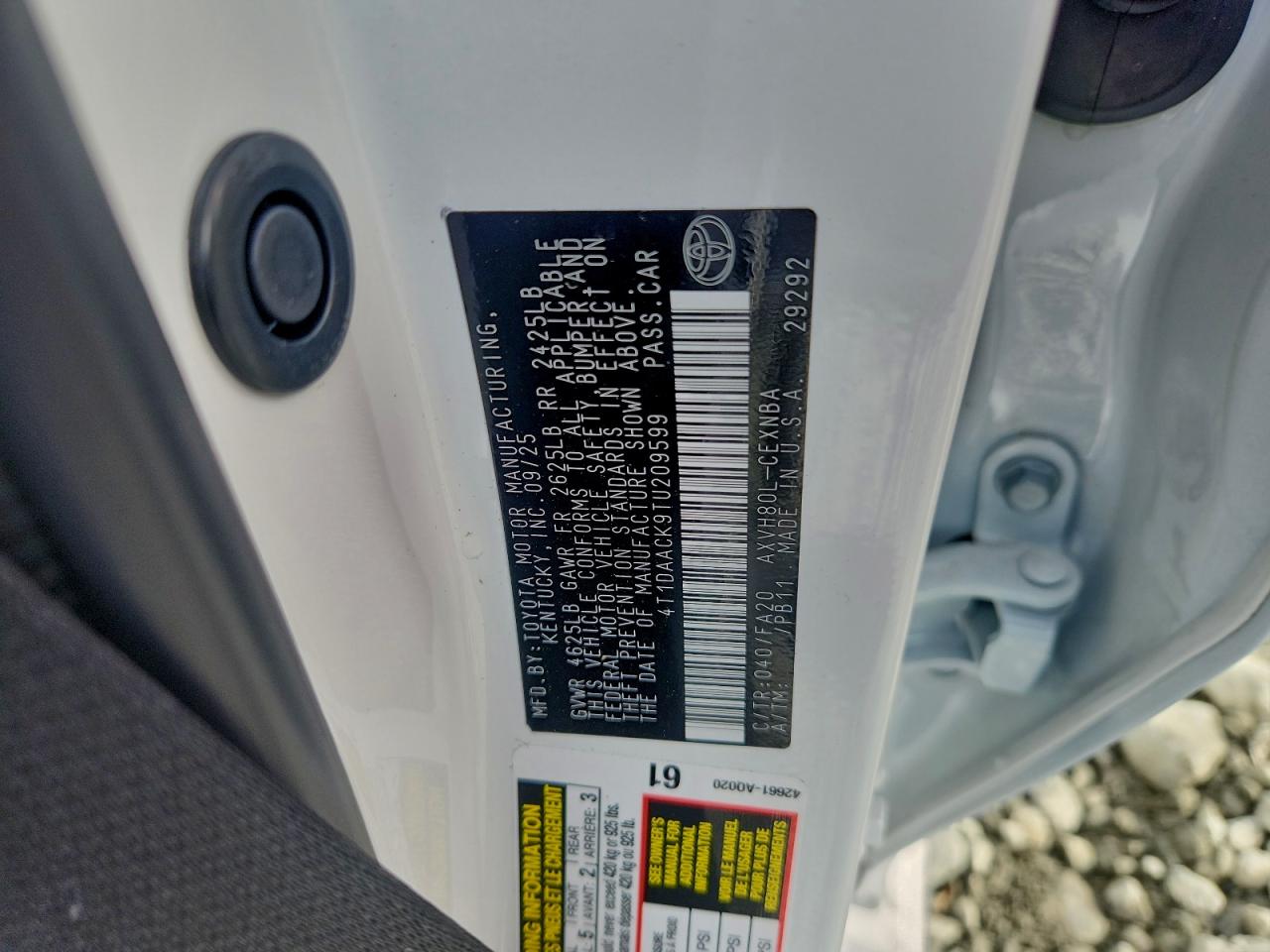 2026 TOYOTA CAMRY XSE photo 12