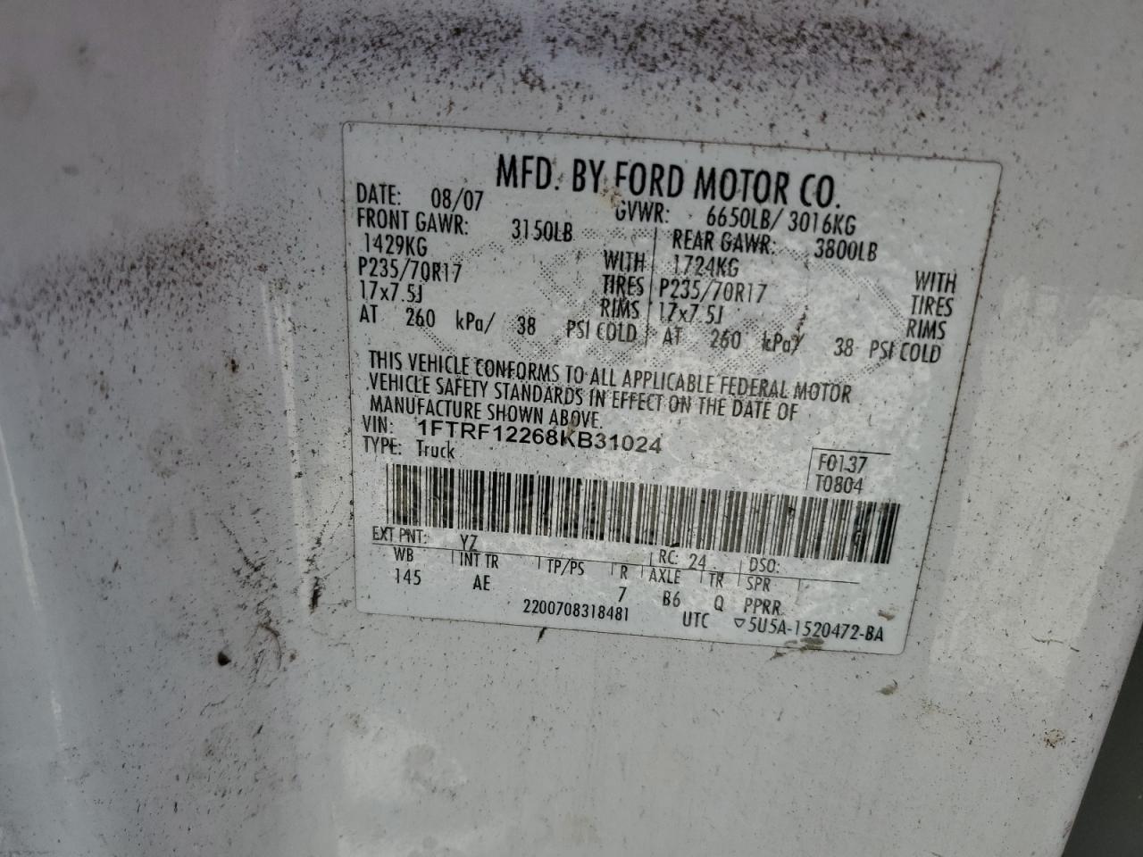 2008 FORD F150 photo 25