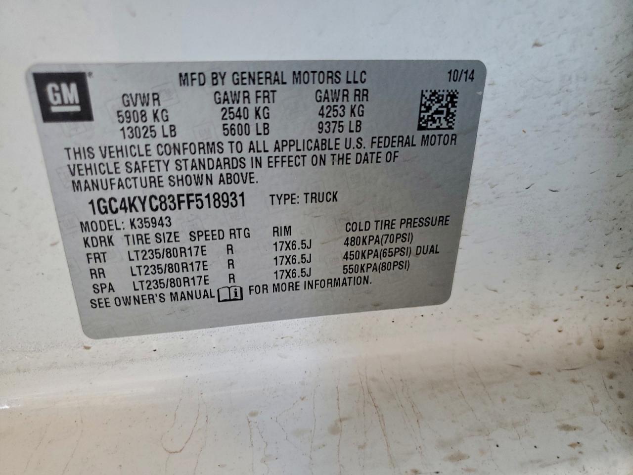 2015 CHEVROLET SILVERADO K3500 photo 34