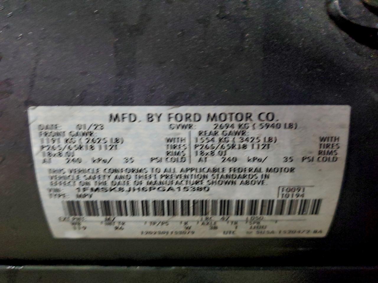 2023 FORD EXPLORER TIMBERLINE photo 14