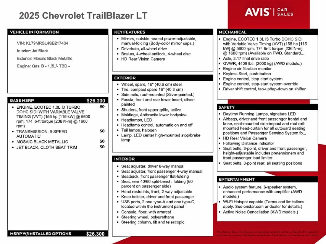 2025 CHEVROLET TRAILBLAZER LT photo 13