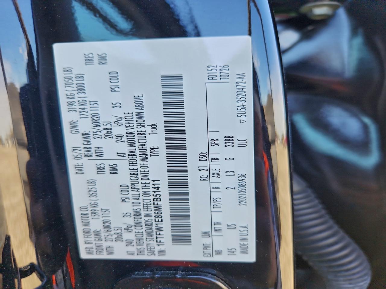 2021 FORD F150 SUPERCREW photo 34
