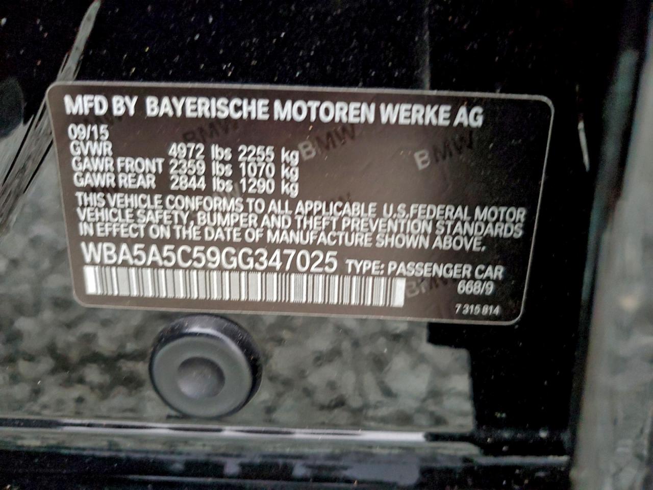 2016 BMW 528 I photo 12